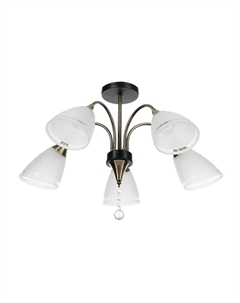 Люстра «Сандра» 5хЕ27 40 Вт черно-бронзовый 65×65×30 см Bayerlux