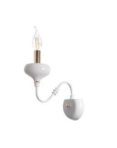 Бра «Флоренция» 1хЕ14 40 Вт бело-золотой 23×10.5×25 см Bayerlux