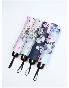 Зонт механический «Пионы», эпонж, 4 сложения, 10 спиц, R=53/60 см, d=106 см, МИКС Qf