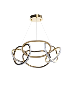 Светильник с ПДУ «Мартина» LED 90 Вт 3000-6000К золото 60×60×27-127 см Bayerlux