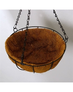 Кашпо подвесное «Полусфера», d = 30 см, с кокосовым вкладышем Greengo