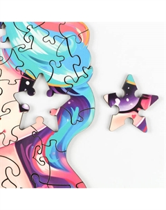 Пазлы фигурные детские «Сказочный единорожик», 75 деталей Treetobe