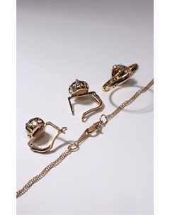 Гарнитур 3 предмета: серьги, кулон, кольцо безразмерное «Эдель» бусинка, цвет синий в золоте, 45 см Qf