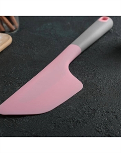 Лопатка-нож для тортов «Честер», 34×7.5×2 см, розовая Доляна