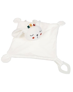 Комфортер - игрушка для сна новорожденных, «Зайка Бонни», погремушка, прорезыватель, белый Крошка я