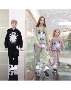 Толстовка (худи) детская : CRUSH, чёрная, рост 110 см Minaku