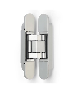 Петля скрытой установки, 25х150 мм, с 3D-регулированием, цвет матовый хром Lockland