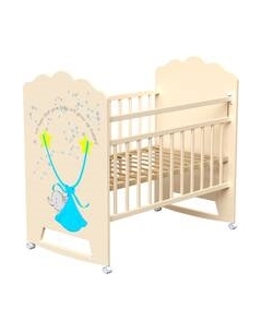 Детская кровать-трансформер Aura колесо-качалка Vdk