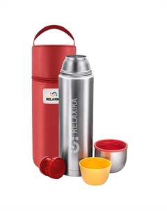 Термос 1,2 литра для чая и кофе металлический Relaxika