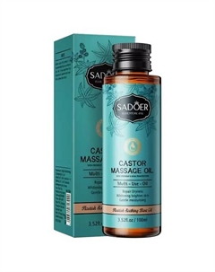 Массажное масло питательное и успокаивающее с касторовым маслом 100 Sadoer