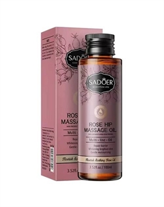 Массажное масло питательное и успокаивающее с экстрактом шиповника 100 Sadoer
