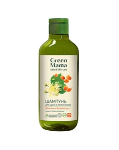 Шампунь для сухих и ломких волос "Облепиха и липовый цвет" Natural Skin Care 400 Green mama