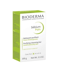 Мыло очищающее для жирной и комбинированной кожи лица и тела Sebium 100 Bioderma