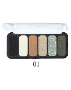 Тени для век "Studio Color" 6 цветов Farres