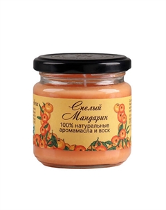 Натуральная эко свеча из пальмового воска, "Спелый мандарин" 276 Богатство аромата