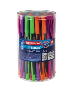 Набор шариковых ручек Bomb Gt Color, линия письма 0,35 мм Brauberg