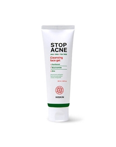 Гель для умывания AHA + BHA + TEA TREE STOP ACNE 120 Hiskin