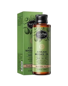 Массажное масло питательное и успокаивающее с авокадо 100 Sadoer