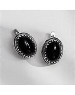 Ювелирная бижутерия, серьги с агатом Shine & beauty