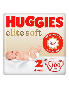 Подгузники Elite Soft для новорожденных 4-6кг Huggies
