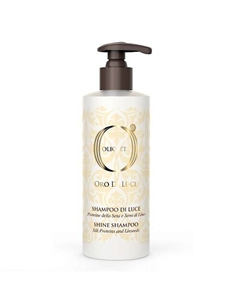 Шампунь-блеск с протеинами шёлка и семенем льна Shine Shampoo OLIOSETA ORO DI LUCE 750 Barex
