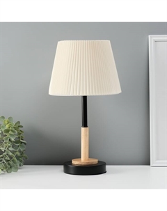 Светильник настольный «Дипломат» 1×40 Вт Е27 черный/бежевый 22.5×22.5×39.5 см Risalux