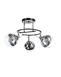 Люстра «Редо» 3хЕ27 40 Вт черно-хромовый 45×45×28 см Bayerlux