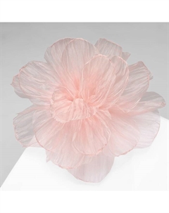 Брошь текстильная «Цветок» объемный, невесомый, розовая Qf