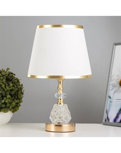 Настольная лампа с подсветкой «Каролина» Е27 40 Вт золото 22×22×34.5 см Risalux