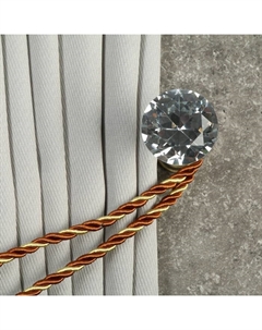 Держатель для штор Kd=001, однорожковый, цвет бронза Tundra