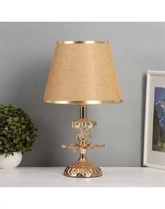 Лампа настольная «Архат» 1×40 Вт Е27+подсветка LED 5 Вт золото 25×25×39.5 см Risalux