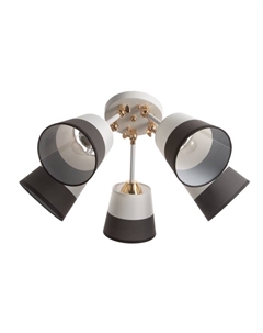 Люстра «Селена» 5хЕ27 40 Вт бело-золотой 54×54×25 см Bayerlux