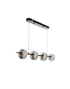 Светильник с ПДУ «Мальмо» LED 20 Вт 3000-6000К черно-золотой 180×15×15-115 см Bayerlux