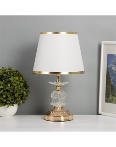 Лампа настольная «Стилизация» 1×40 Вт Е27+подсветка LED 5 Вт золото 21×21×36 см Risalux