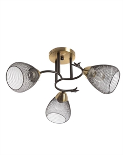 Люстра «Дассе», 3хЕ27, 40 Вт, черно-бронзовый, 49×49×24 см Bayerlux