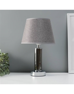 Лампа настольная «Арабеска» 1×40 Вт Е27 хром/серый 22×22×36 см Risalux