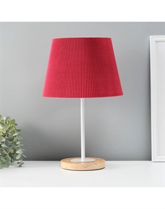 Светильник настольный «Строгость» 1×40 Вт Е27 бордовый 22.5×22.5×41.5 см Risalux