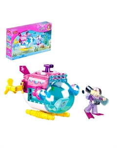 Конструктор Розовая Мечта «Подводный батискаф», 117 деталей Sluban