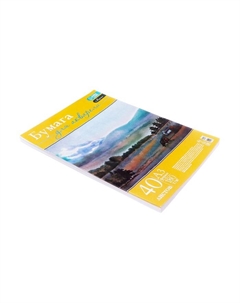 Бумага для акварели А3, 40 листов, блок 180 г/м², рисовальная Calligrata