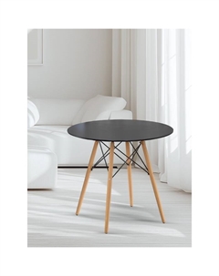 Стол круглый «» DT-957, d=800 мм, цвет чёрный/натуральный Клик мебель