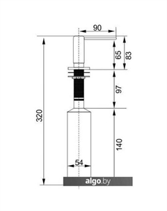 Дозатор для жидкого мыла LD0006-07 (альпина) Longran