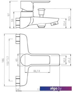 Смеситель Origin Elegance 841000000 Redblu