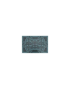 Коврик грязезащитный Tekstil Pvc Mat 45x70-STEP-TURQUOISE-PVCMat Akuteks