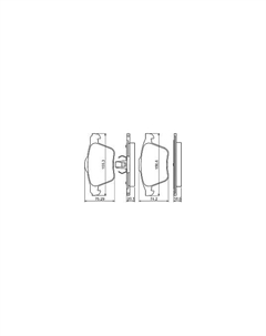 Тормозные колодки 0986494245 Bosch