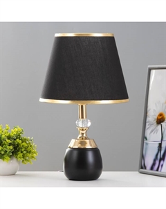 Настольная лампа «Лейла» Е27 40 Вт черно-золотой 25×25×41 см Risalux