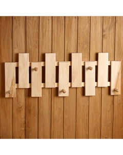 Вешалка оригинальная 5 крючков 79х30х3см, липа "" Добропаровъ