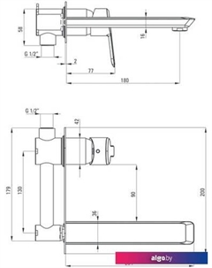 Смеситель Arnika Titanium BQA D54L Deante