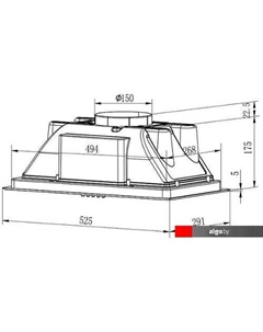 Кухонная вытяжка Margit 60 B Evelux