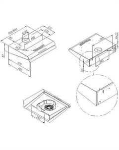 Кухонная вытяжка MPA 60 (черный) Maunfeld