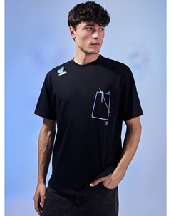 Футболка мужская черная с принтом Mark formelle